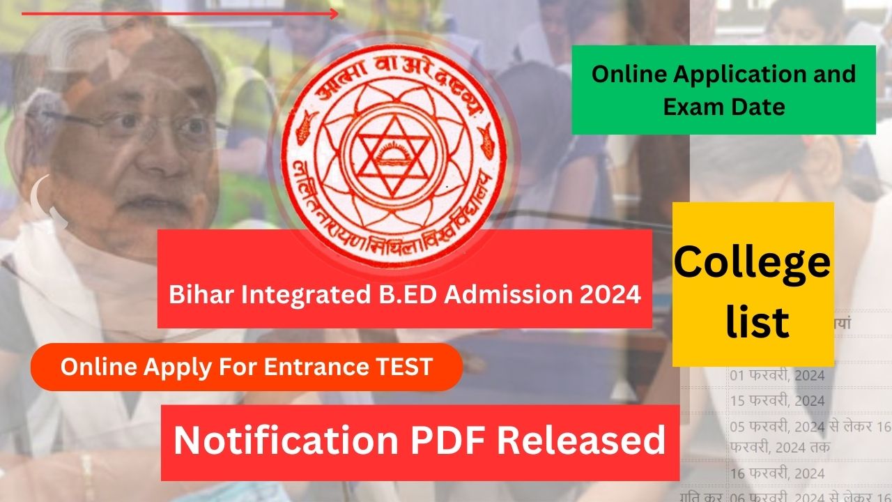 Bihar Integrated B.ED Admission 2024