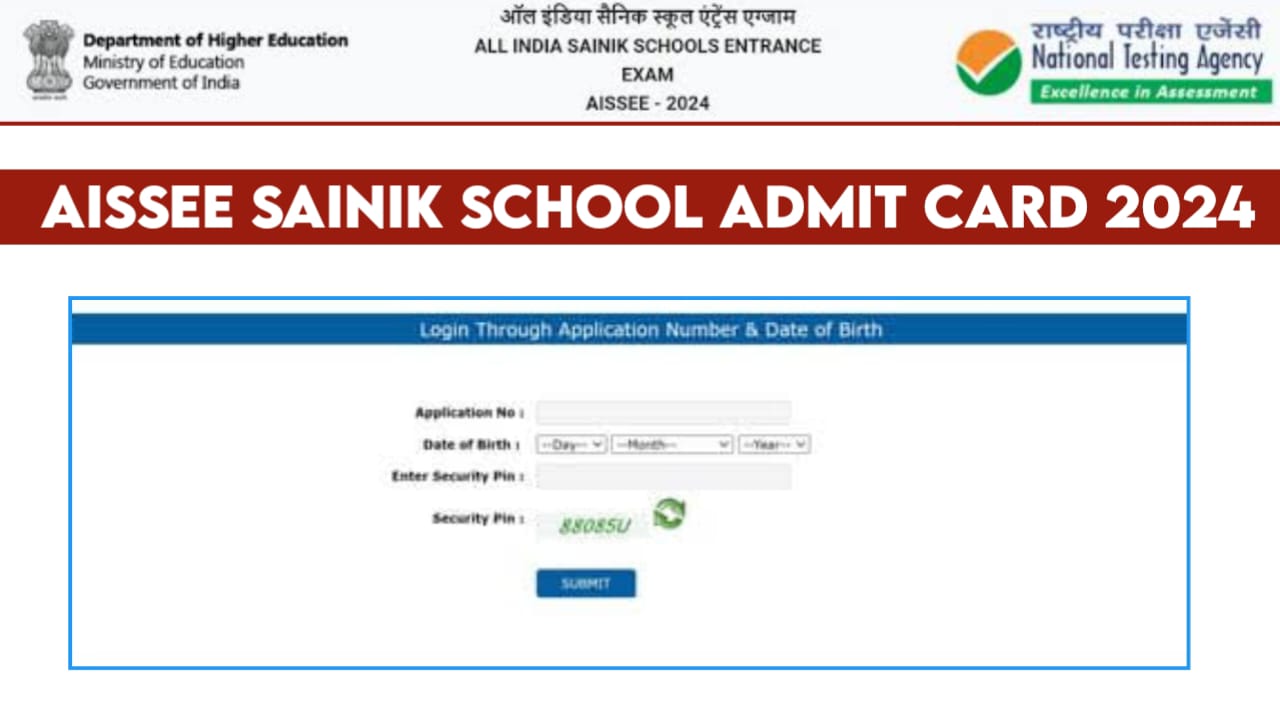 AISSEE Sainik School Admit Card 2024: प्रवेश पत्र डाउनलोड