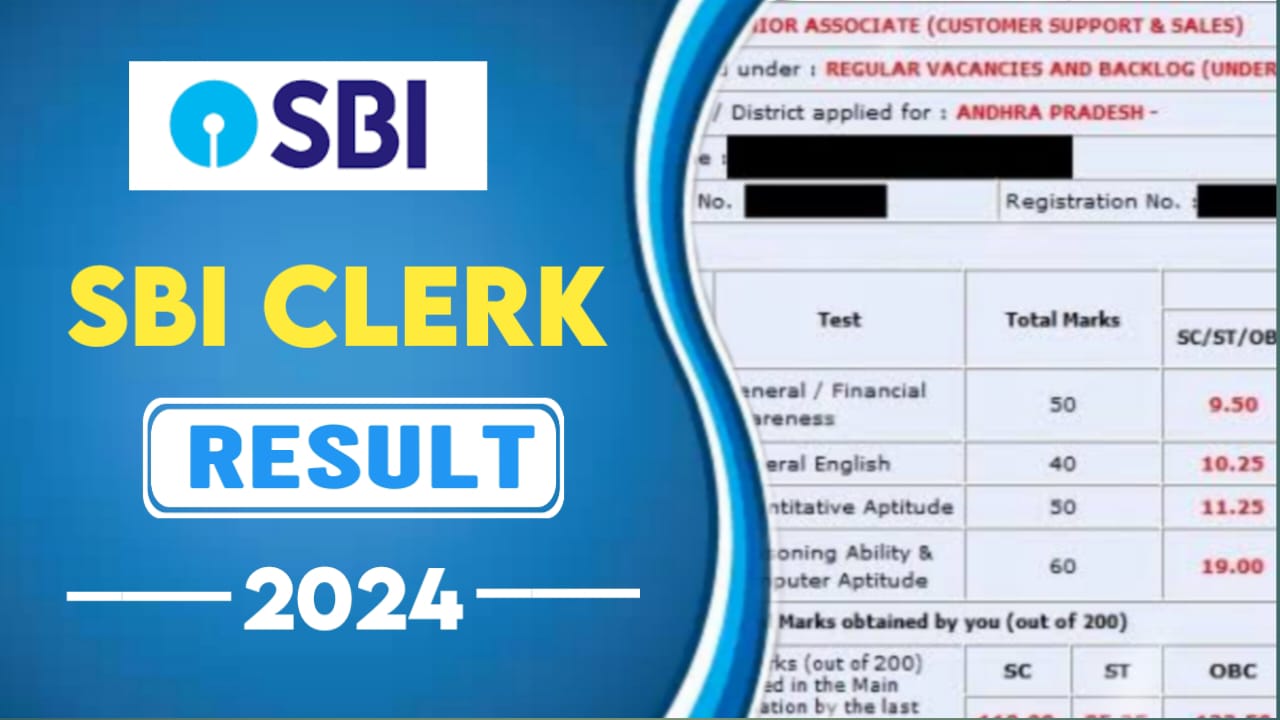 SBI Clerk Result 2024